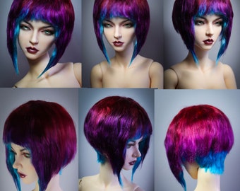 Geometric hairstyle bright bjd wig