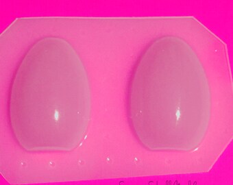 2pc Large Domed Egg Flexible Plastic Resin Mold Chocolate Jewelry