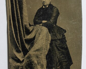 Vintage tin type photo