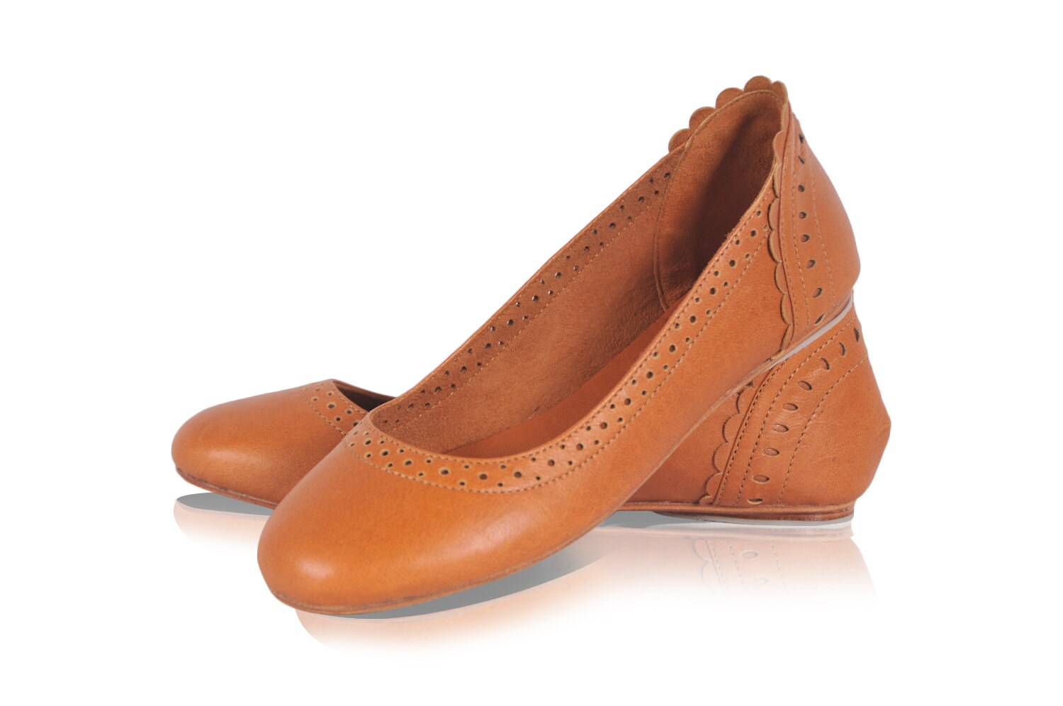 dark tan flats