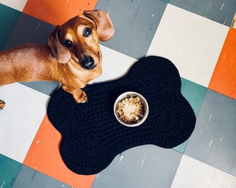 Dog bone Placemat, crocheted in 100% cotton