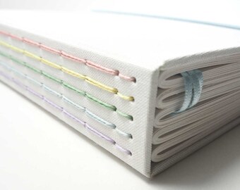 Pastel Rainbow Journal Notebook. Perfect Bullet Journal - No Ghosting! Bullet Notebook, Travel Journal, Dot Grid Notebook, Bujo, Blank Book.