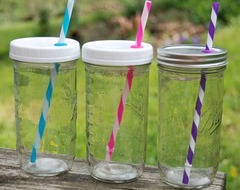 1 1/2 Pint BIG, Mason Jar Cup, Mason Jar Supplies, 24 oz. Mason Jar Tumbler, Travel Cup, Mason Jar, Jar Cup