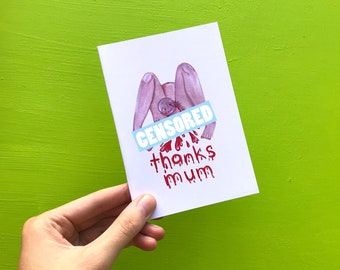 Graphic Mother's day card- "Thanks Mum"