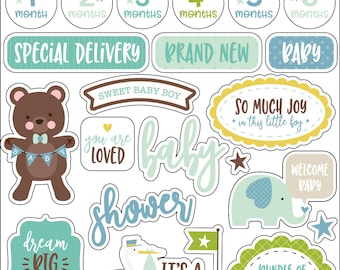 Sweet Baby Boy Enamel Words & Phrases