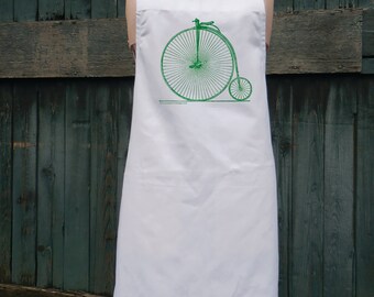 High Wheel Victorian Bicycle Apron