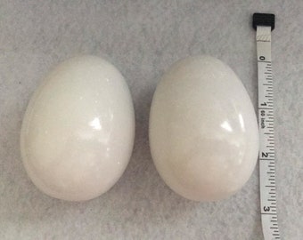 2 Huevos de Obatala Stone Eggs Medianos - Medium Size