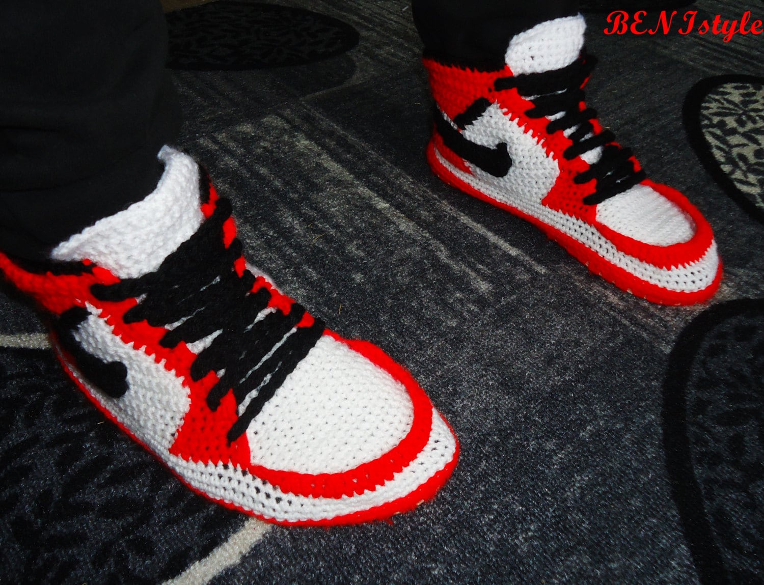 nike crochet trainers