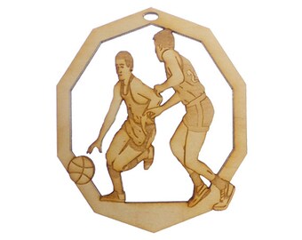 Personalized Basketball Ornament, Men, Basketball Christmas Ornaments - Basketball Coach Gift - Personalized Basketball Gift