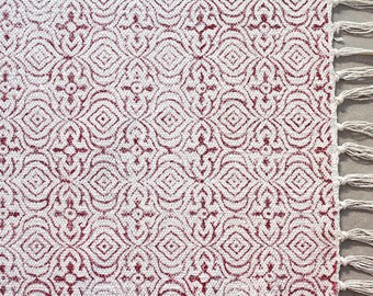 Medium rug, cotton rug, Bordeaux rug, rugs and mats, woven rug, area rugs for sale, rustic rugs, decorative rug, rugs, Bohemian rugs