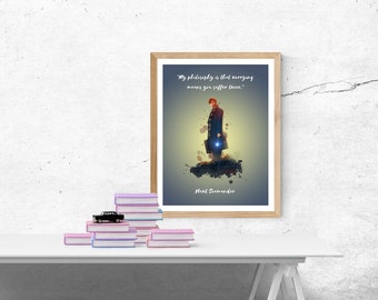Art Print Newt Scamander A4 Poster - Newt Scamander digital download