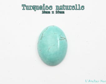 Oval Turquoise natural 18mm x 25mm Cabcohon