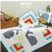 SPOUT- quilt pattern - baby quilt/wallhanging pattern featuring whales and pinwheels - perfect addition to a nursery! Easy to follow pattern