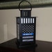 Law Enforcement Support - Proverbs 28:1 The Wicked Flee Thin Blue Line LED Battery Operated Lantern. Can be personalized!