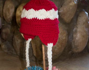 Girls 6-12 month earflap hat