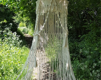 Macrame canopy/ wedding alter