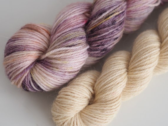 Alpaca and Wool Sock Yarn Set - The Buttermilk Couple