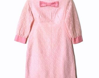 Vintage 1960s Bubblegum Pink Dress