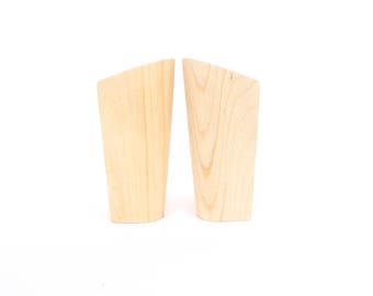 Pair of women high 4 " ( 10.2 cm) wooden heel for platform shoe/sandals