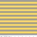 Riley Blake Knit Half Inch Stripe Gray and Yellow