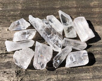 Set of 12 Pink Danburite Crystals / Small Lot #2