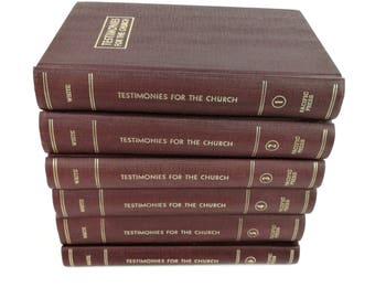 Testamonies for the Church 6 Volumes 1-6 SDA 7th Day Adventist Ellen G White HC