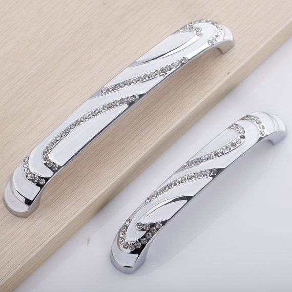 Glass Dresser Pulls Drawer Pull Handles / Crystal Door