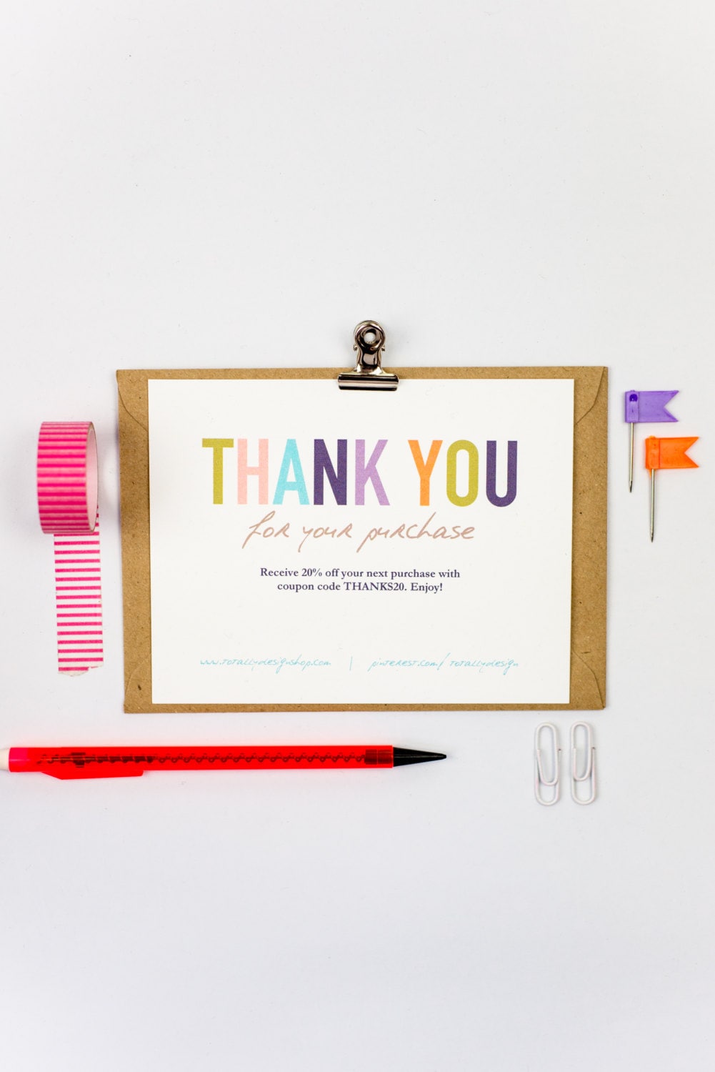 Powerpoint Thank You Card Template