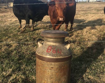 Milk cans!!! Beautiful decoration for your rustic look!! vintage milk can, antique milk can, old milk can