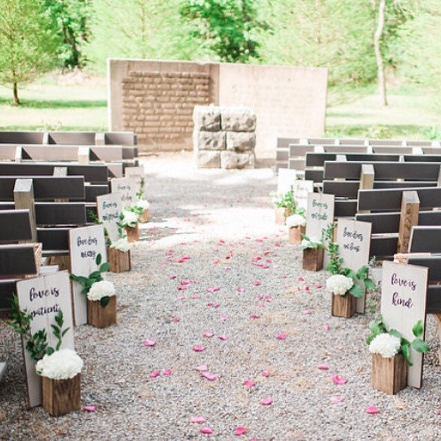  Wedding Aisle Decor 1 Corinthians 13 4 7