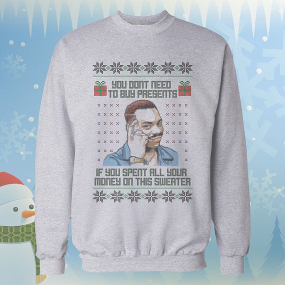 Roll Safe Meme Sweatshirt Ugly Christmas Sweater Xmas