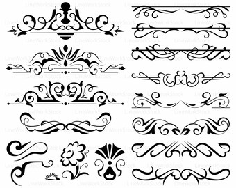 Swirl svg/scroll clipart/swirl svg/swirl silhouette/scroll cricut/swirl cut files/ornament clip art/swirl digital/divider/designs/svg