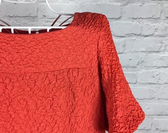 1960's Orange Swing Dress