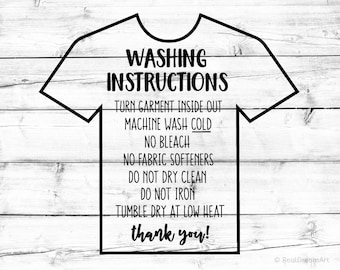 washing instructions for sublimation shirts