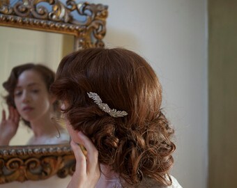 Peine de cabello de estilo vintage, estilo Art Deco peine, accesorio del pelo de la boda de década de 1930 - tocado de novia o damas de honor o desgaste de la tarde
