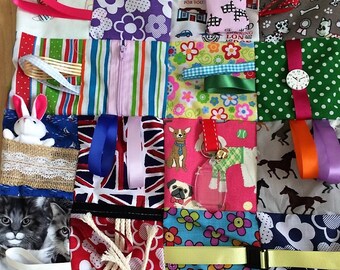 Dementia Alzheimer's Fidget Blankets Handmade