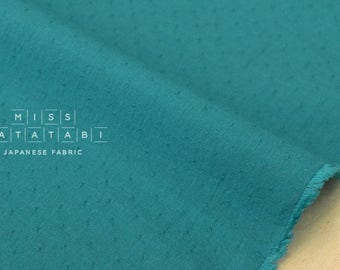 Japanese Fabric Tiny Swiss Dots - teal green - 50cm