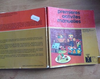 book : first manuel activities for children up to 7 years - fleurus ideas serie 107 - vintage 1981