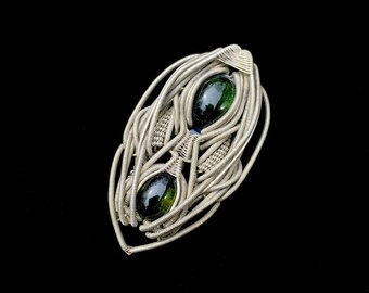 Tourmaline and Moonstone Wire Wrapped Pendant, Wire Wrap, Heady Wire Wrap, Tourmaline Wire Wrap, Heady, Moonstone Wire Wrap, Wire Wrapped