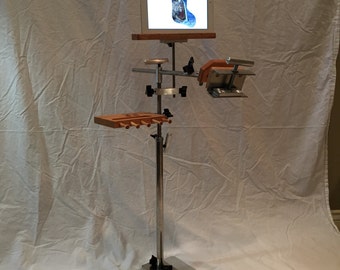 Stainless Steel Floor Stand with Tablet/Pattern Holder