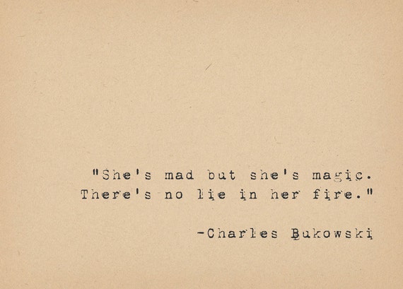 Citation de Charles Bukowski Quote littéraire citation Art