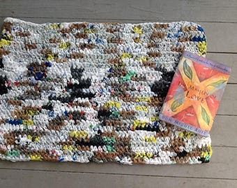 Crochet plastic bag rugs