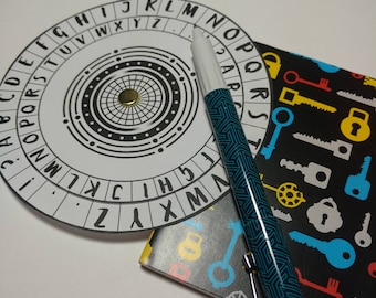 Cipher Wheel Coded Message Secret Agent Spy Tool Printable - Encoder Decoder Encryption Decryption Digital File