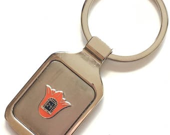 Personalised Orange Lodge Order Lilly 2.5 Crested Key Ring + Pouch (K094)