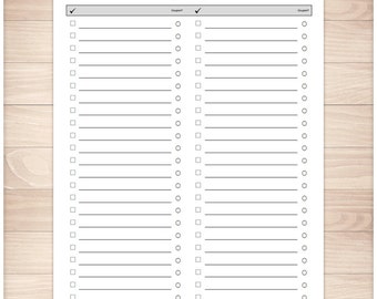 Printable To-Do List Full page organizer Clean and Simple