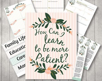 October {Come Follow Me} How Can I Learn to Be More Patient? Teaching Package