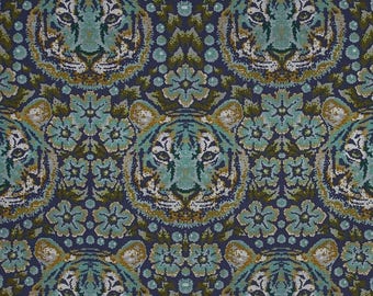 74053 - 1/2 yard of Tula Pink Eden Crouching Tiger in Sapphire PWTP077