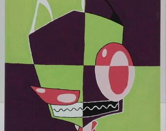 Invader Zim painting