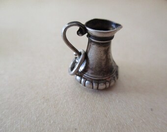 vintage 800 silver charm - pitcher