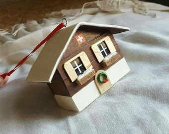 Swiss Chalet Christmas Ornament